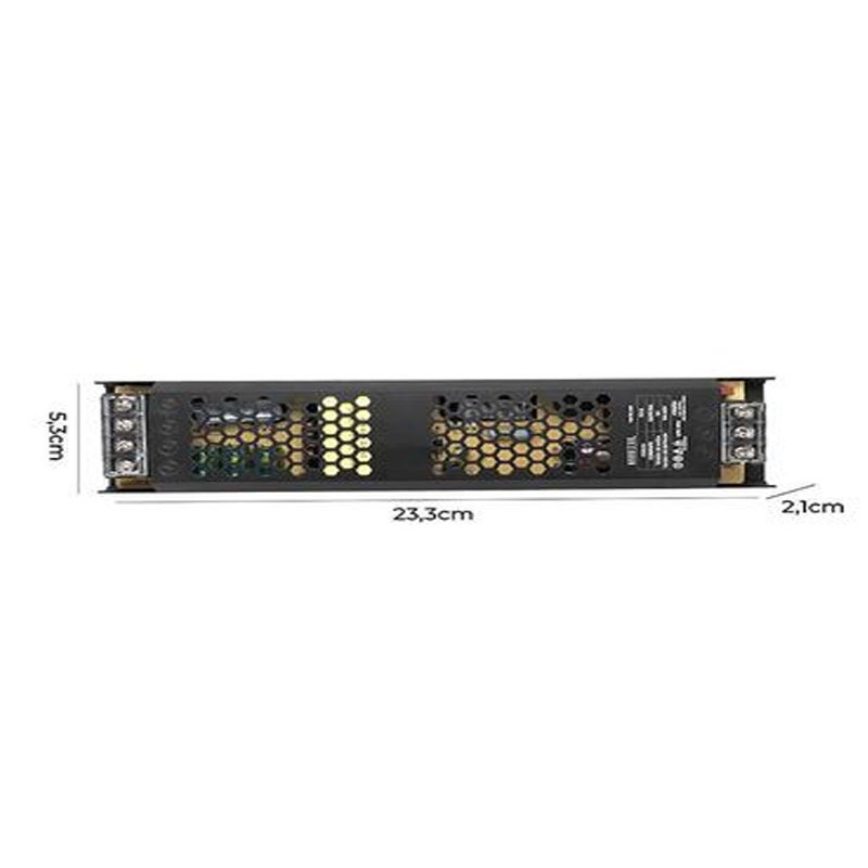 Fonte Alimentação SLIM DC12V 12,A/150W Bivolt Nordecor