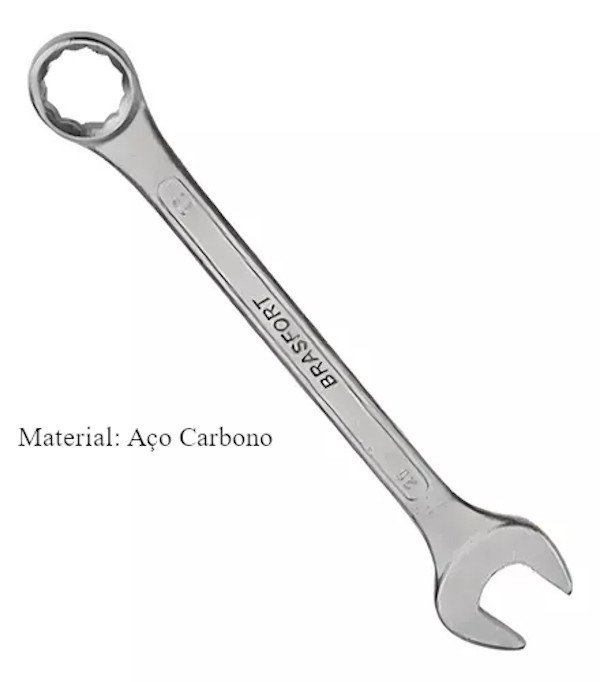 Jogo Chave Combinada Aço Carbono 6mm ao 22mm 17 pcs Brasfort