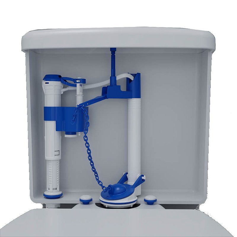 Kit Caixa Acoplada Completo Reparo Saída Convencional Blukit