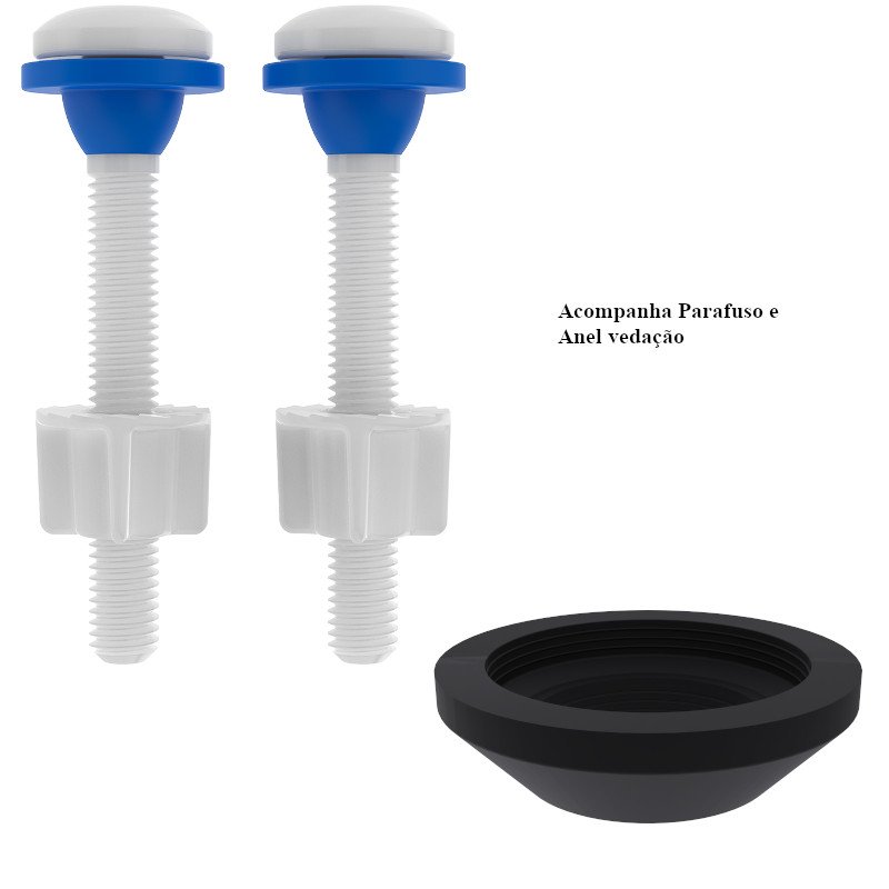 Kit Caixa Acoplada Completo Reparo Saída Convencional Blukit
