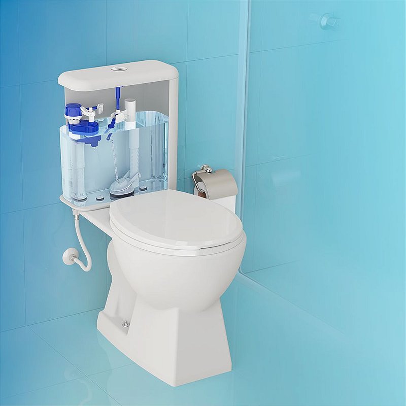 Kit Caixa Acoplada Completo Reparo Saida Convencional Censi