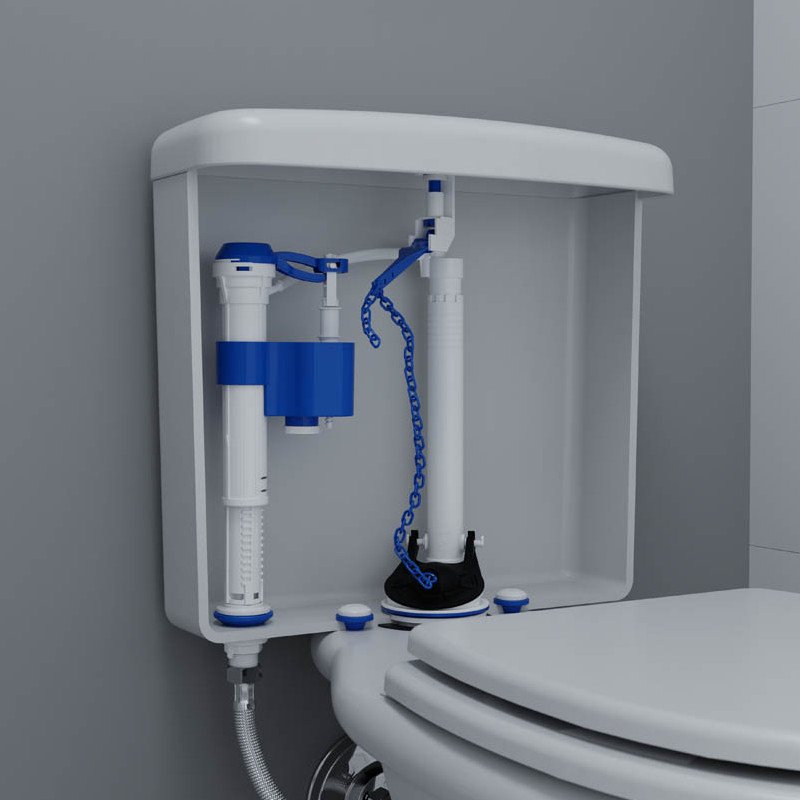 Kit Caixa Acoplada Completo Reparo Saída Superior BR Blukit
