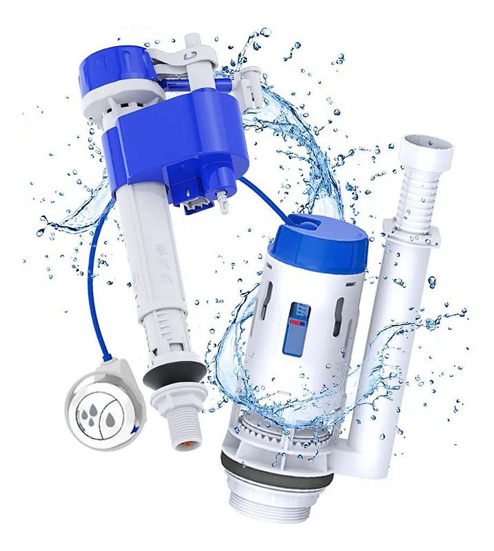 Kit Caixa Acoplada Reparo Completo Master Dual Flush Censi