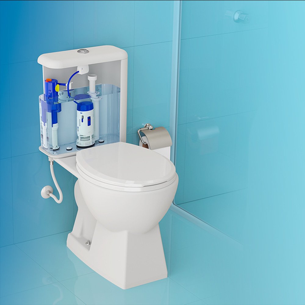 Kit Caixa Acoplada Reparo Completo Master Dual Flush Censi