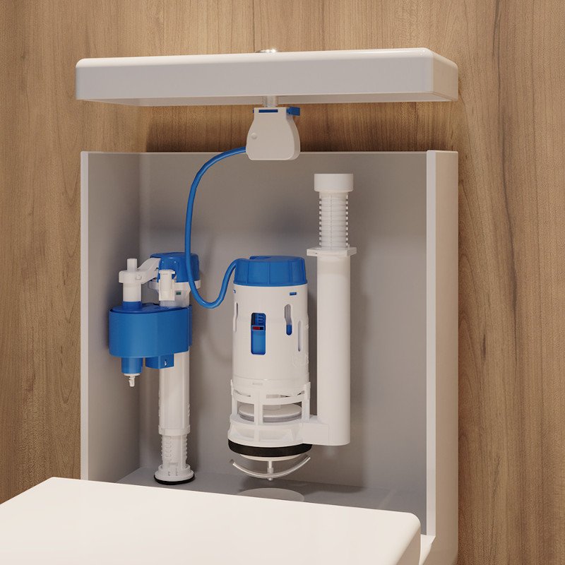 Kit Caixa Acoplada Reparo Completo Monobloco Dual Flush