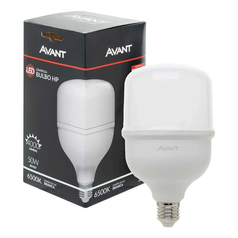 Lâmpada LED 50W Alta Potência Soquete E27 6500k avant