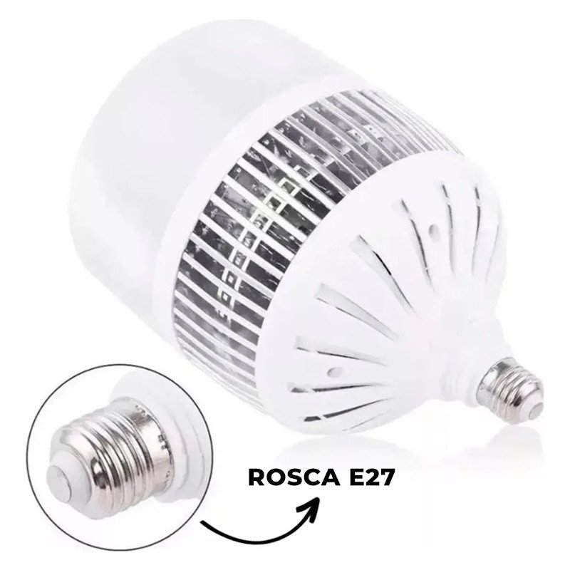 LAMPADA LED BULBO 100W ALTA POTÊNCIA 6500K BOCAL E27 BIVOLT
