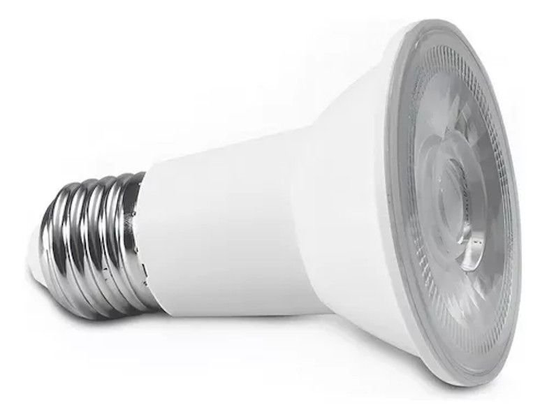 LAMPADA LED PAR 20 7w Branco Quente 3000k bivolt Bocal E27