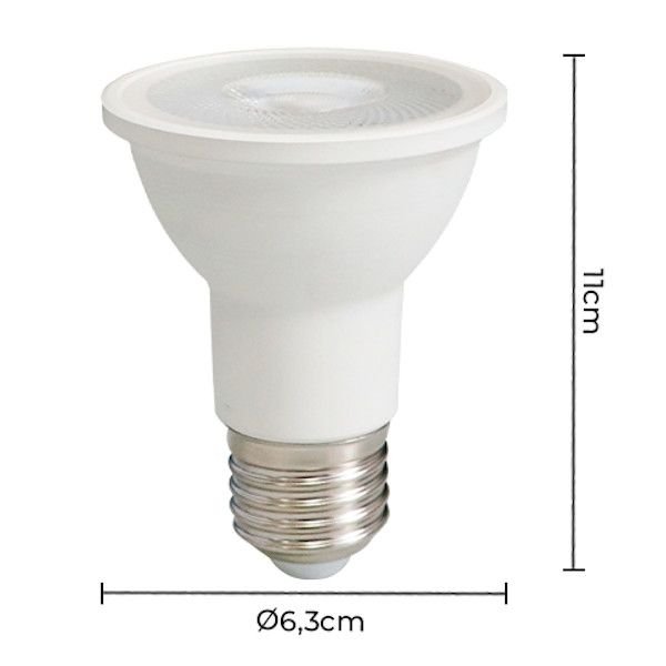 LAMPADA LED PAR 20 9w Branco Frio 6000k bivolt Bocal E27