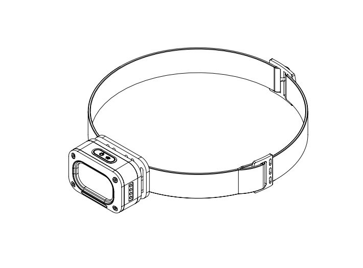 Lanterna de Cabeça Led Sensor de movimento 5 funções censi