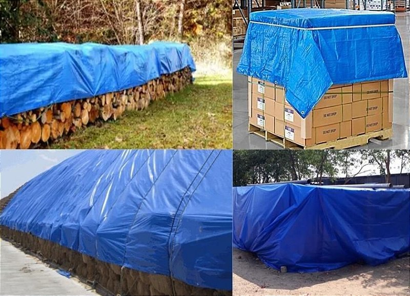 Lona Caminhão Piscina Camping Impermeavel 5x4 Az 130 Micras