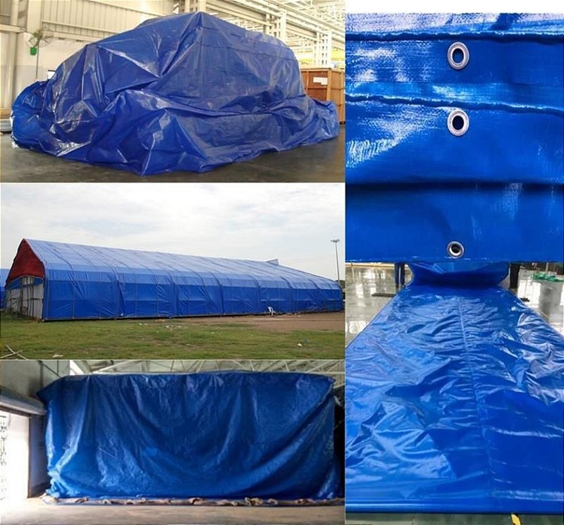 Lona Caminhão Piscina Camping Impermeavel 5x4 Az 130 Micras