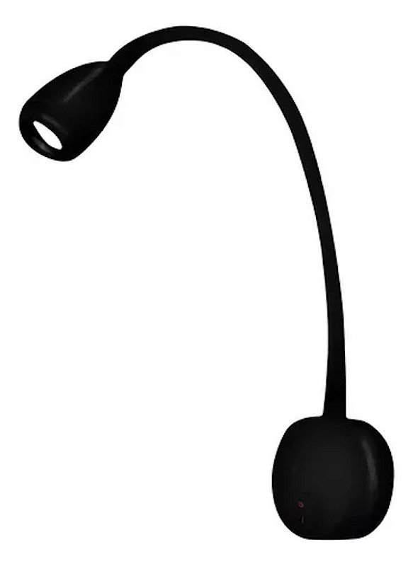 Luminária Arandela Led Flexível Parede BETT 3w 3000k Preto