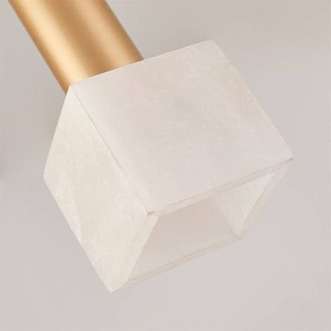 Luminária Lustre Pendente Dufi Ouro Champagne G9 Bivolt
