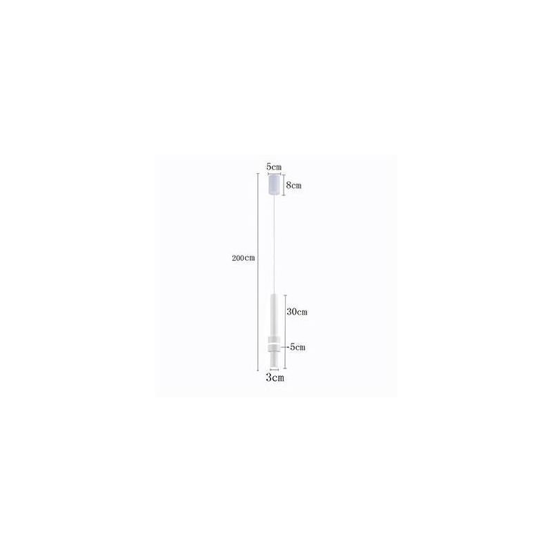 Luminária Lustre Pendente LED Levy 3000K 5W Bivolt Preto