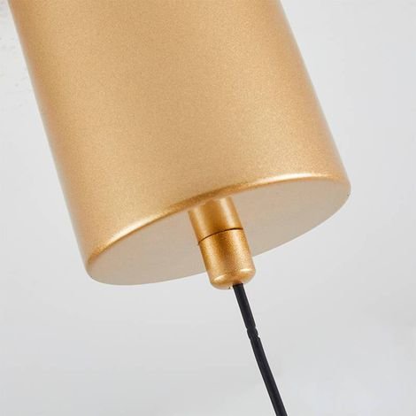 Luminária Lustre Pendente Led Luse 21w 3000k Ouro Champagne