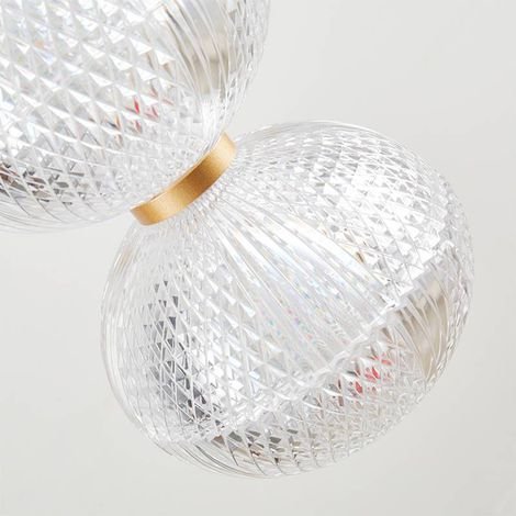 Luminária Lustre Pendente Led Luse 21w 3000k Ouro Champagne