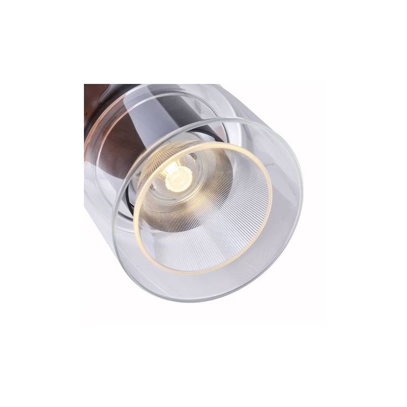 Luminária Lustre Pendente Led Roz 2*5w 3000k PT bivolt