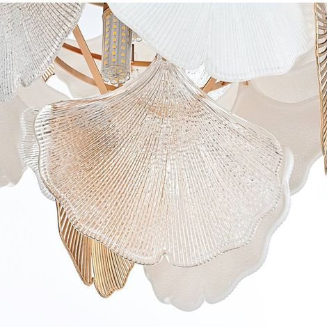 Luminária Lustre Pendente Musche 60CM 18XE14 Ouro Brilho