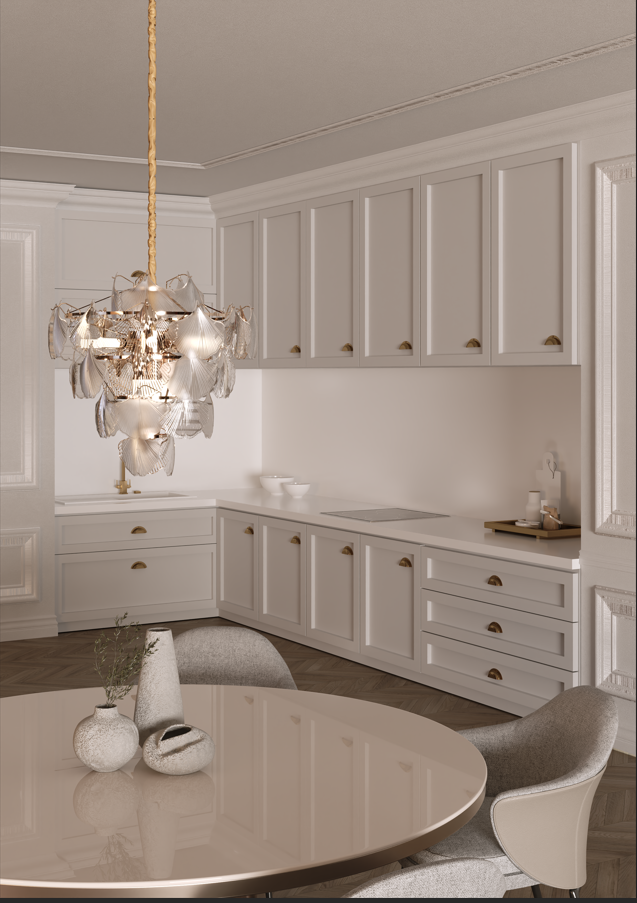 Luminária Lustre Pendente Musche 60CM 18XE14 Ouro Brilho