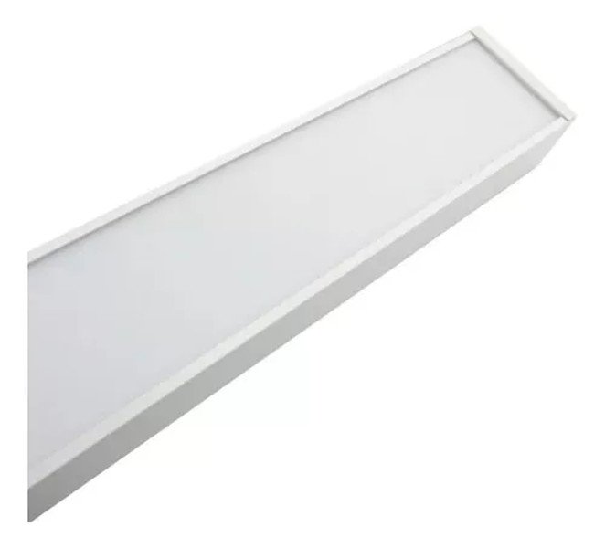 Luminaria Pendente LED linear Otan 24w 3000k 1,20mt Branco