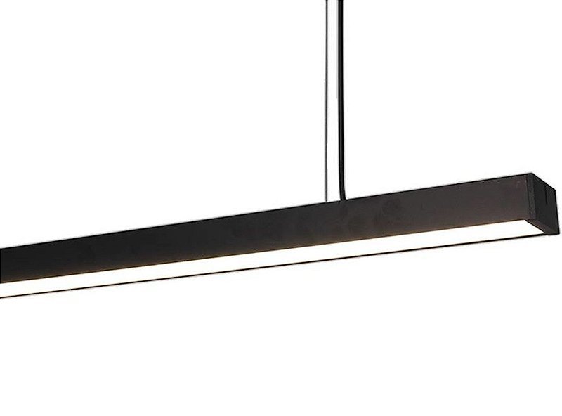 Luminaria Pendente LED linear Otan 24w 4000k 1,20mt Preto