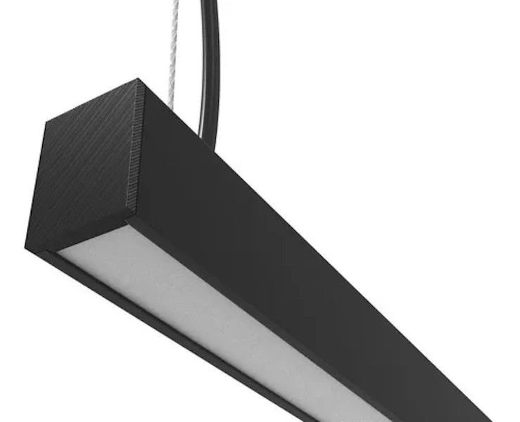 Luminaria Pendente LED linear Otan 24w 4000k 1,20mt Preto