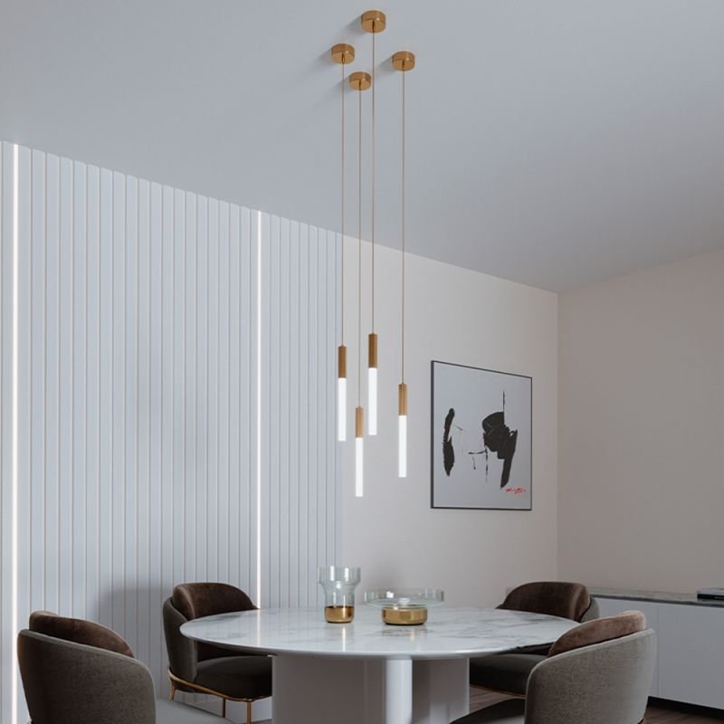 Luminária Pendente Led Vanna 3w 3000k Dourado Nordecor