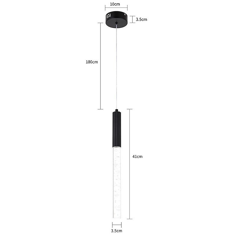Luminária Pendente Led Vanna 3w 3000k Preto 110/220 Nordecor