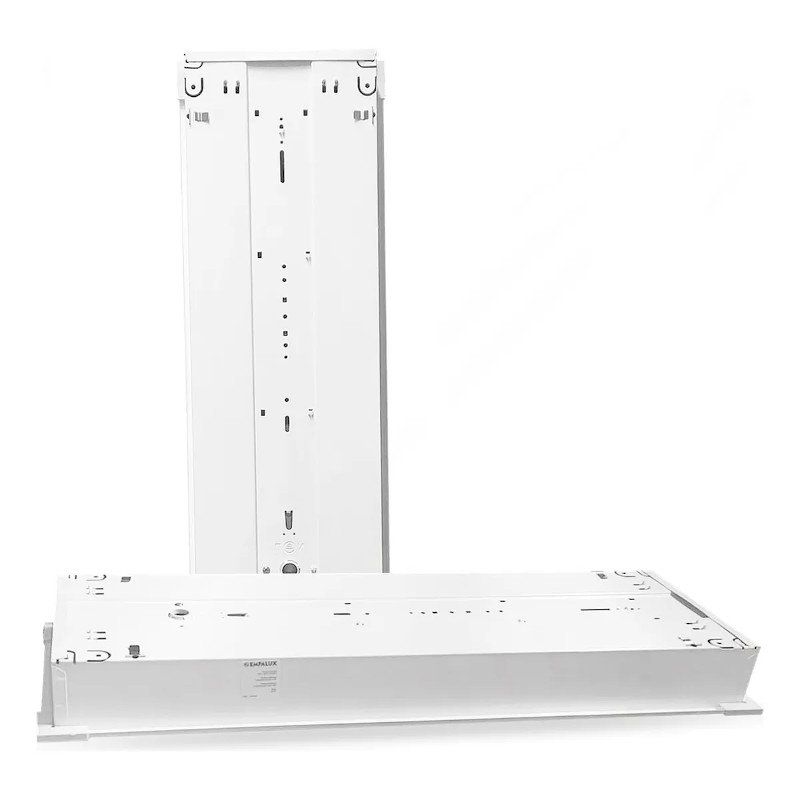 LUMINARIA TETO EMBUTIR PARABOLICA 2 TUBO T5 2 X 14W BIVOLT