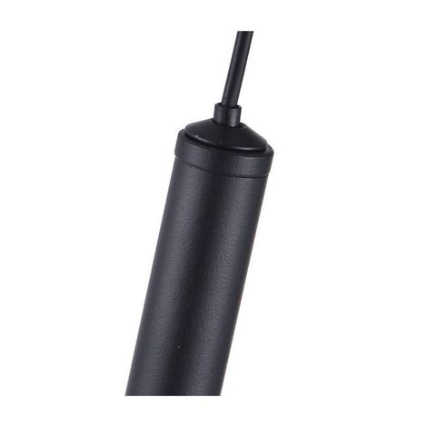 lustre Pendente LED Nima 3000K 3W 50cm Preto Bivolt Vidro