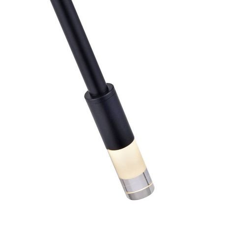 lustre Pendente LED Nima 3000K 3W 50cm Preto Bivolt Vidro
