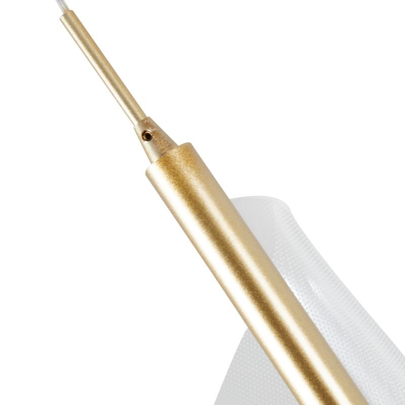 Lustre Pendente LED Ruban 3000K 9W Bivolt Dourado Fosco
