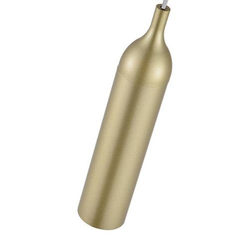 Lustre Pendente LED Wisi 3000K 5W Bivolt Metal Dourado Fosco