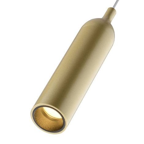 Lustre Pendente LED Wisi 3000K 5W Bivolt Metal Dourado Fosco