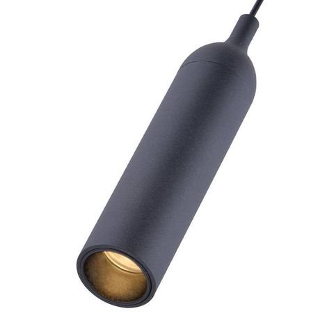 Lustre Pendente LED Wisi 3000K 5W Bivolt Metal Preto Fosco