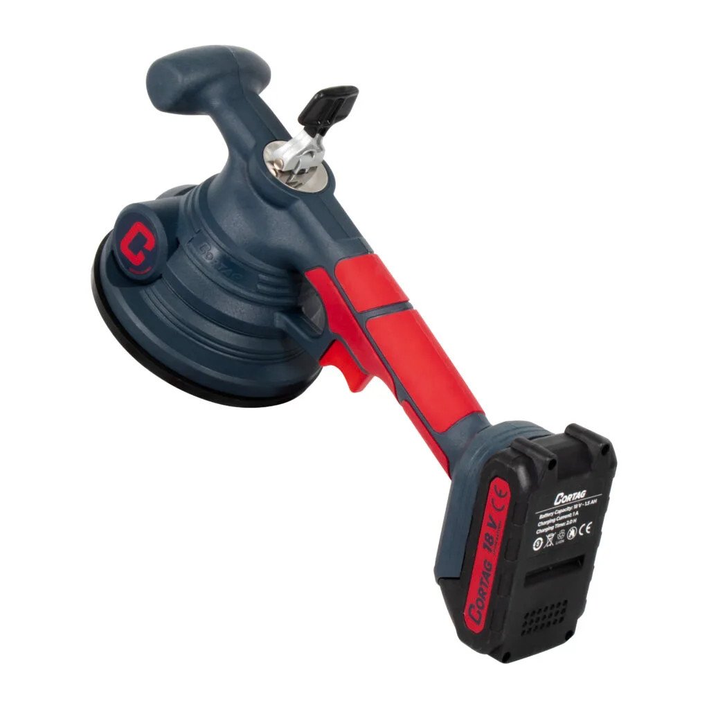 Maquina assentar piso Ventosa Vibratória MAC–100 c\ maleta