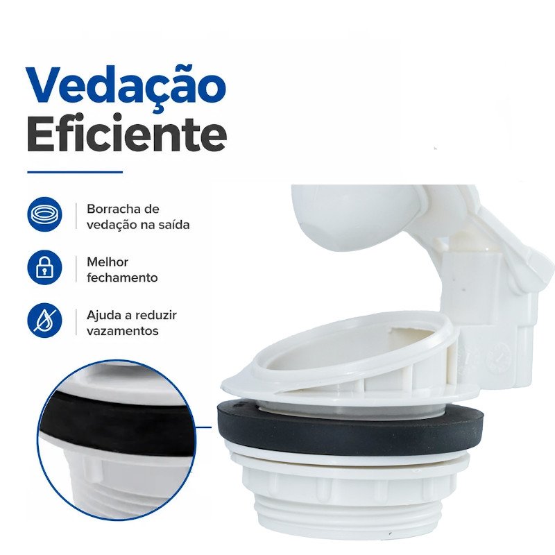 Mecanismo Saída universal superior para caixa acoplada fixo