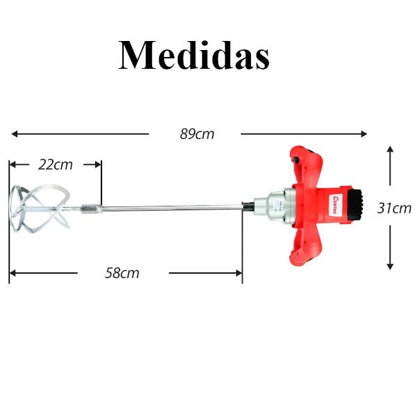 MISTURADOR ELETRICO ARGAMASSAS TINTAS HM-120 220V CORTAG