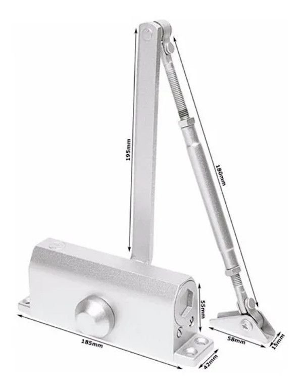 Mola Aerea Hidraulica para porta Madeira Aluminio Ferro 45kg