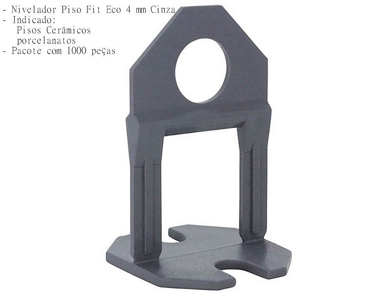 Nivelador Espaçador Piso Porcelanato Fit Eco 4 mm cz 1000 PC