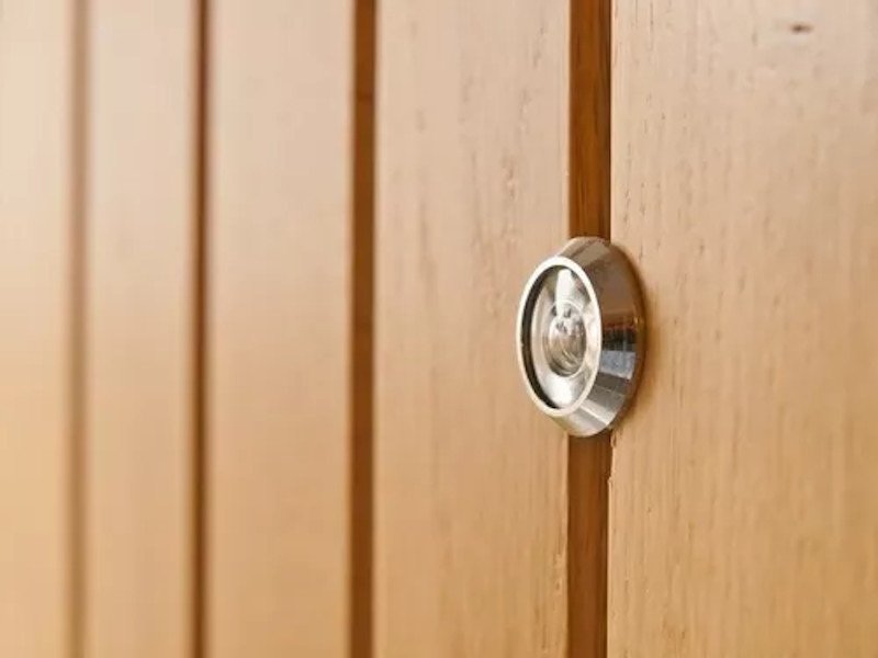 Olho Mágico Visor para porta Latão 35-52 Cromado Brasfort