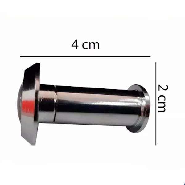 Olho Mágico Visor para porta Latão 35-52 Cromado Brasfort