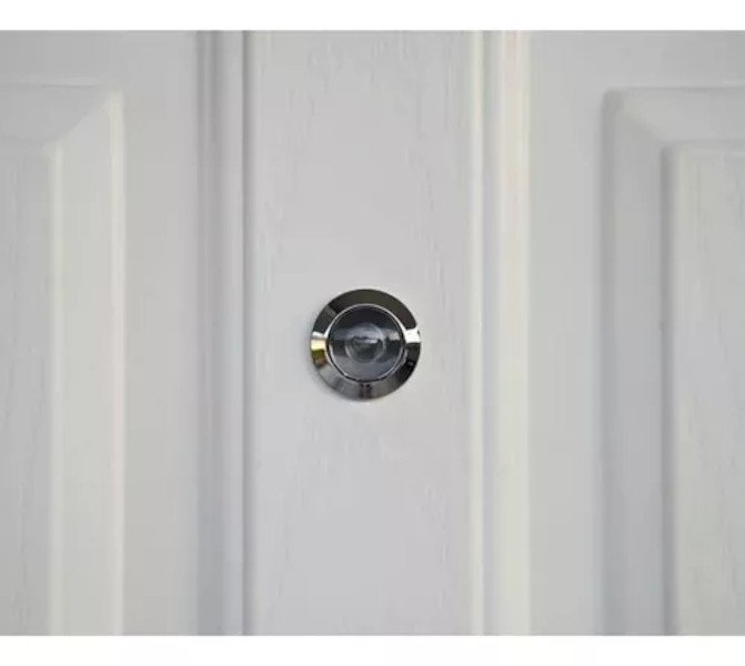 Olho Mágico Visor para porta Latão 35-52 Cromado Brasfort