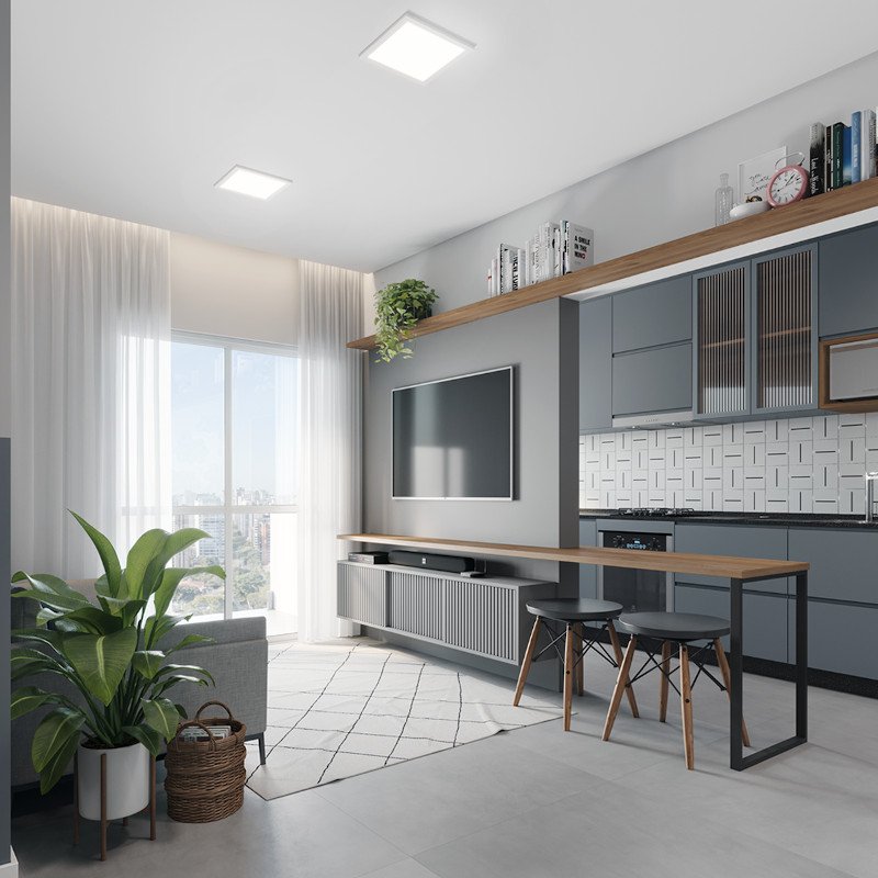 Painel LED Embutir 24w Avant Alumínio 6500K Branco Frio