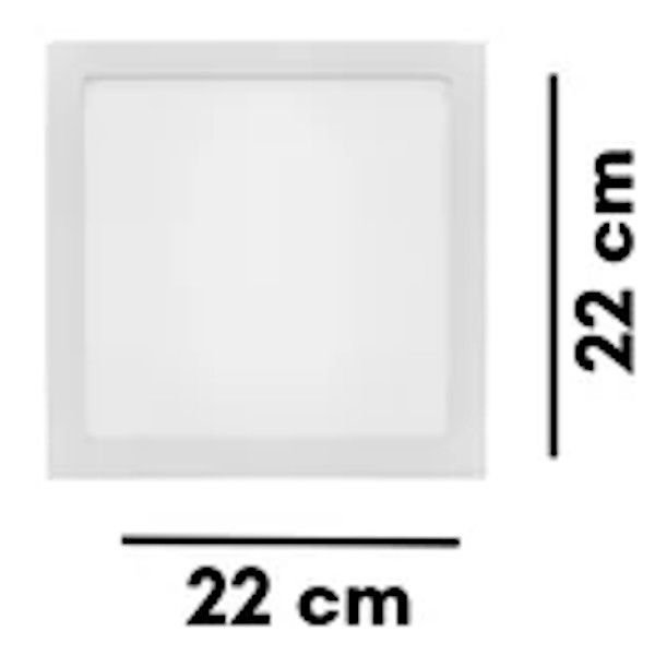 Painel Led Plafon Backstage 18W Embutir bivolt 6500K lumanti