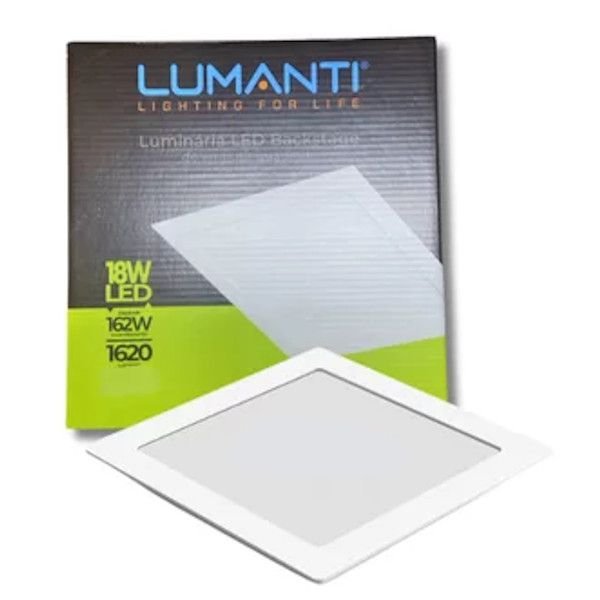 Painel Led Plafon Backstage 18W Embutir bivolt 6500K lumanti