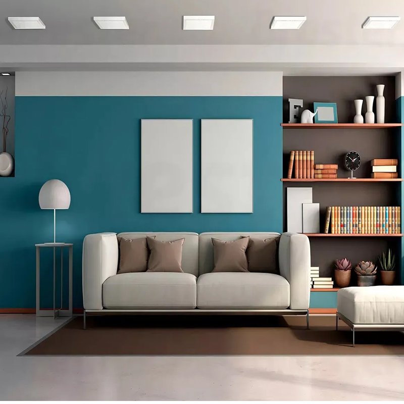 Painel Plafon LED 36w Embutir Quadrado Borda Infinita 4000k