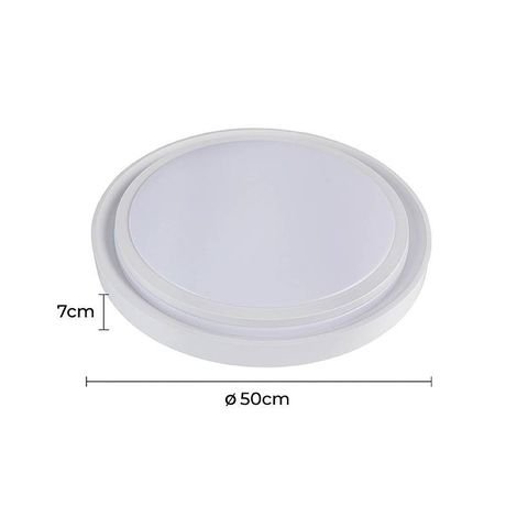 Plafon LED Zony Red 50cm 36W 3K/4K/6.5K BR Controle Remoto