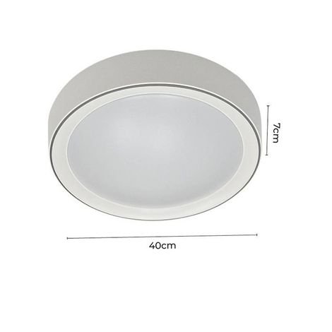 Plafon Sobrepor Redondo Led Meny 29W 3000k 40cm Bivolt Br